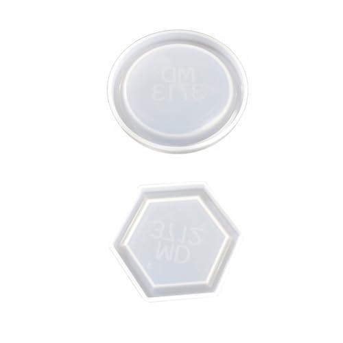 LOLIPPYY 2 Stück Silikon Gießform für DIY Kunsthandwerk Epoxidharz Tablettform Sechseckige Runde Silikonform für Kreative Projekte für Schmuck Kosmetik und Heimdekoration LOLIPPYY 2 Stück Silikon Gießform für DIY Kunsthandwerk Epoxidharz Tablettform Sechseckige Runde Silikonform für Kreative Projekte für Schmuck Kosmetik und Heimdekoration von LOLIPPYY