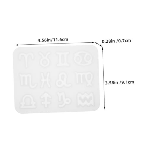 LOLIPPYY 2 Stück Sternezeichen Silikonform DIY Schlüsselanhänger Gießform Epoxidharz Flexible Langlebige Formen für Kreative Schmuckherstellung und Anhänger Basteln von LOLIPPYY