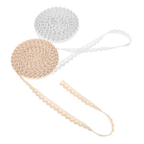 LOLIPPYY 2 Stück Teiliges Baumwoll-spitzenband Weiße Blumige Stickerei Vintage Häkelspitze Breit Band Weich Leicht für Brautdekoration DIY Nähen Scrapbooking Geschenkverpackung LOLIPPYY 2 Stück Teiliges Baumwoll-spitzenband Weiße Blumige Stickerei Vintage Häkelspitze Breit Band Weich Leicht für Brautdekoration DIY Nähen Scrapbooking Geschenkverpackung von LOLIPPYY