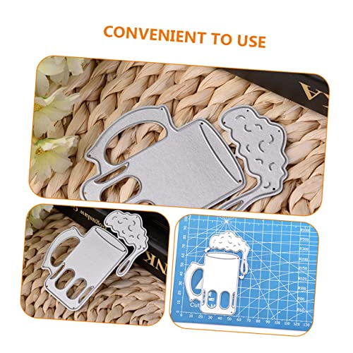 LOLIPPYY 2 Stück Teiliges DIY Carbonstahl Stanzformen Silber Wiederverwendbare Cutting Dies für Kartenherstellung Scrapbooking und Papierbasteln Präzise Bastelschablonen für Kreative von LOLIPPYY