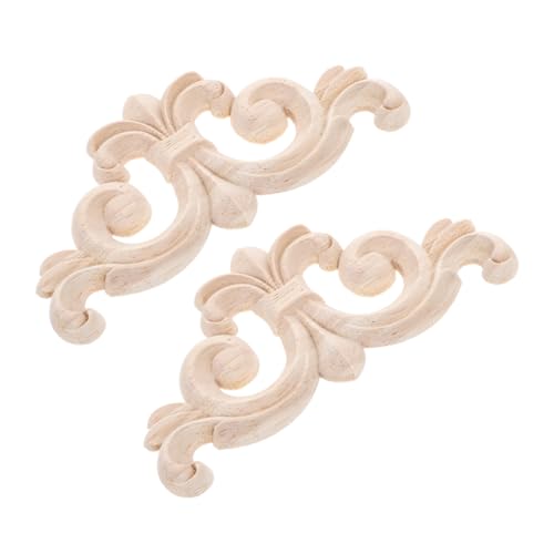 LOLIPPYY 2 Stück Teiliges Massivholz Applikationen Unbemalte Geschnitzte Holzornamente für Möbel Dekoratives Blumendesign für Bettkopfteile und Wandverkleidungen Sicher und Natürlich LOLIPPYY 2 Stück Teiliges Massivholz Applikationen Unbemalte Geschnitzte Holzornamente für Möbel Dekoratives Blumendesign für Bettkopfteile und Wandverkleidungen Sicher und Natürlich von LOLIPPYY
