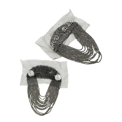 LOLIPPYY 2 Stück Teiliges Modische Schulterepauletten mit Quasten und Perlenbesatz Metallkette Vielseitige Schulterdekorationen für Damen und Herren Geeignet für Anzüge Jacken Kostüme und LOLIPPYY 2 Stück Teiliges Modische Schulterepauletten mit Quasten und Perlenbesatz Metallkette Vielseitige Schulterdekorationen für Damen und Herren Geeignet für Anzüge Jacken Kostüme und von LOLIPPYY
