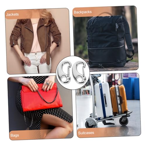 LOLIPPYY 2 Stück Teiliges Ring Karabinerhaken Poliertem Vielseitiger Verschlussclip für DIY Pullover und Hosenketten Schmuckzubehör Leicht und Tragbar LOLIPPYY 2 Stück Teiliges Ring Karabinerhaken Poliertem Vielseitiger Verschlussclip für DIY Pullover und Hosenketten Schmuckzubehör Leicht und Tragbar von LOLIPPYY