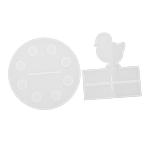 LOLIPPYY 2 Stück Teiliges Silikonform Kleine DIY Aufbewahrungsständer Gießform für Harz Epoxy Dekoration Display Organizer Molde für Kreative Bastelarbeiten von LOLIPPYY