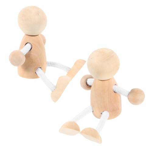 LOLIPPYY 2 Stück Unbemalte Holzfiguren DIY Holzpuppen zum Bemalen Glatte Oberfläche Leicht und Langlebig Kreative Bastelidee für Natürliche Holz Dekoration LOLIPPYY 2 Stück Unbemalte Holzfiguren DIY Holzpuppen zum Bemalen Glatte Oberfläche Leicht und Langlebig Kreative Bastelidee für Natürliche Holz Dekoration von LOLIPPYY