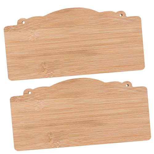 LOLIPPYY 2 Stück Unlackierte Holzschilder Blanko für DIY Projekte Rechteckige Hängeschilder Holz für Kreative Bastelarbeiten für Festtagsdekorationen und Persönliche Botschaften von LOLIPPYY