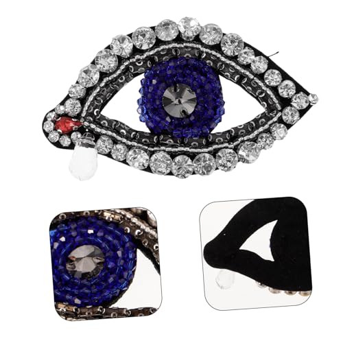LOLIPPYY 2 Stück Wasserdichte Strass Applikationen Augenform Patches zum Aufnähen Dekorative DIY Stoffaufnäher für Kleidung Rucksack Hut und Schuhe Funkelnde Cartoon Accessoires LOLIPPYY 2 Stück Wasserdichte Strass Applikationen Augenform Patches zum Aufnähen Dekorative DIY Stoffaufnäher für Kleidung Rucksack Hut und Schuhe Funkelnde Cartoon Accessoires von LOLIPPYY