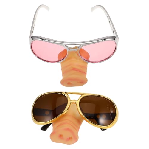 LOLIPPYY 2 Stück lustige Brille Partybrille für Geburtstag Neuartige Verkleidungsbrille Schnauze lustige schnapsgläser weingläser lustig Cosplay-Party-Brille Brille mit Schweinenase LOLIPPYY 2 Stück lustige Brille Partybrille für Geburtstag Neuartige Verkleidungsbrille Schnauze lustige schnapsgläser weingläser lustig Cosplay-Party-Brille Brille mit Schweinenase von LOLIPPYY