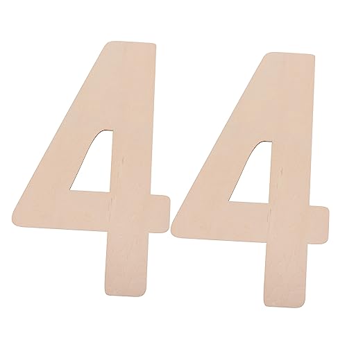LOLIPPYY 2 Stück übergroßes Nummernschild für Ornament-Rohlinge hängend Leerzeichen Wohnkultur büro dekoration bürodekoration hochzeitsdeko Party-Hängeschild unfertige Nummernschilder Holz von LOLIPPYY