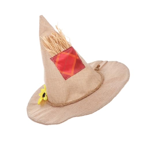 LOLIPPYY 2 Stücke Halloween Vogelscheuche Hut mit Sonnenblumen-design Robuste Hexen Zauberer Kostüm Accessoires aus Jute und Stroh für Halloween Erntedankfest Herbst Cosplay und Party LOLIPPYY 2 Stücke Halloween Vogelscheuche Hut mit Sonnenblumen-design Robuste Hexen Zauberer Kostüm Accessoires aus Jute und Stroh für Halloween Erntedankfest Herbst Cosplay und Party von LOLIPPYY