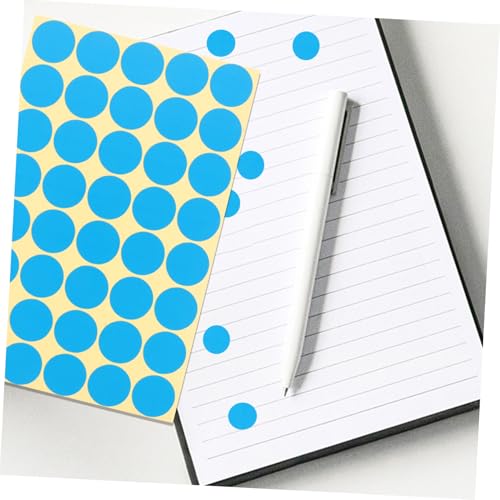 LOLIPPYY 20 Blatt Runde Klebepunkte Farbige Dot Sticker Selbstklebende Markierungspunkte für Büro Schule Basteln Etiketten Archivierung und Farbcodierung von LOLIPPYY