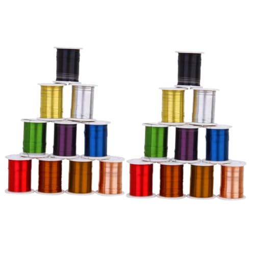 LOLIPPYY 20 Rollen Bunte Kupfer drahtschnur Schmuckperlen Basteln Fädeldraht Flexibel Langlebig für DIY Schmuckherstellung Geschenkidee Zufällige Farbe Zufällige Farbe LOLIPPYY 20 Rollen Bunte Kupfer drahtschnur Schmuckperlen Basteln Fädeldraht Flexibel Langlebig für DIY Schmuckherstellung Geschenkidee Zufällige Farbe Zufällige Farbe von LOLIPPYY