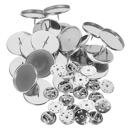 LOLIPPYY 20 Sätze Broschienen Basisplatte Runde Broschenrohlinge DIY Schmuck Basteln Zubehör Sicherer Ansteckverschluss für Anstecker und Abzeichen LOLIPPYY 20 Sätze Broschienen Basisplatte Runde Broschenrohlinge DIY Schmuck Basteln Zubehör Sicherer Ansteckverschluss für Anstecker und Abzeichen von LOLIPPYY