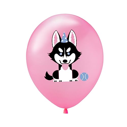 LOLIPPYY 20 Stück 12 bedruckter Latexballon helium-luftballons hundeballon Weißer Deutscher Schäferhund-Ballon Goldener Retriever-Ballon Party-Latexballons Partyballons von LOLIPPYY