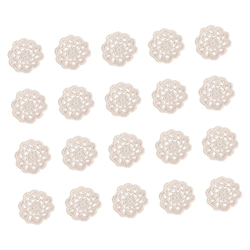 LOLIPPYY 20 Stück Blumen Von Hand Gehäkelt Spitzendeckchen Aus Baumwolle Dekoration Weiß Flecken Klein Schüttgut Stoff Gehäkelte Aufnäher Häkeln Baumwolldekor Nähen Baumwollfaden Beige LOLIPPYY 20 Stück Blumen Von Hand Gehäkelt Spitzendeckchen Aus Baumwolle Dekoration Weiß Flecken Klein Schüttgut Stoff Gehäkelte Aufnäher Häkeln Baumwolldekor Nähen Baumwollfaden Beige von LOLIPPYY
