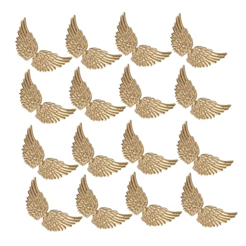 LOLIPPYY 20 Stück Engels flügel Stoff aufkleber Flügel basteln Flicken auf Kleidung nähen DIY Flügel Design Nähapparat Kostümapplikationsdekor DIY -Kleidung repariert Patch Flecken Golden von LOLIPPYY