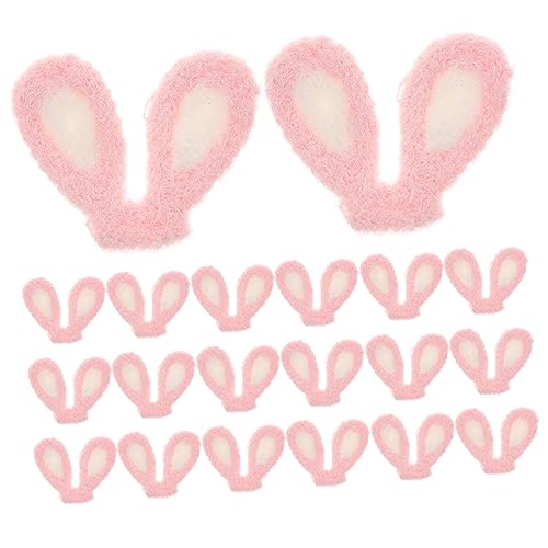LOLIPPYY 20 Stück Hasenohren Charms für Haaraccessoires DIY Bastelmaterial für Haarspangen und Haarschmuck für Kreative Projekte und Osterdekorationen von LOLIPPYY