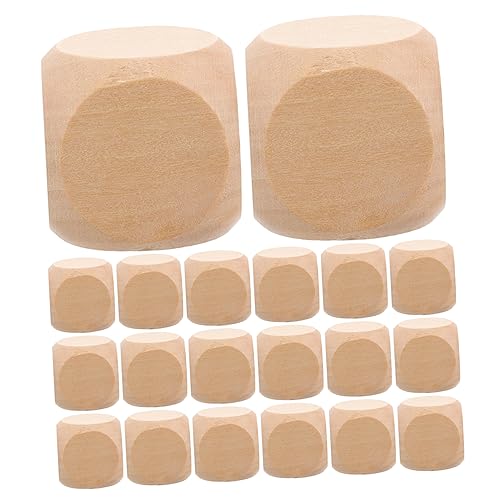 LOLIPPYY 20 Stück Holzwürfel Set Blanko Holz für Diy Basteln Unbemalte Holzklötze Gestaltung für Spiele Bastelprojekte und Dekorationen LOLIPPYY 20 Stück Holzwürfel Set Blanko Holz für Diy Basteln Unbemalte Holzklötze Gestaltung für Spiele Bastelprojekte und Dekorationen von LOLIPPYY