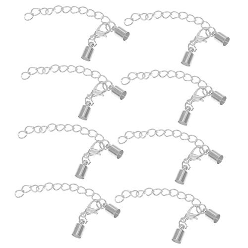 LOLIPPYY 20 Stück Lobster Clasp DIY Verschlüsse für Schmuckherstellung Silberne Schlüsselring Verbindungselemente für Armbänder und Bastelprojekte von LOLIPPYY