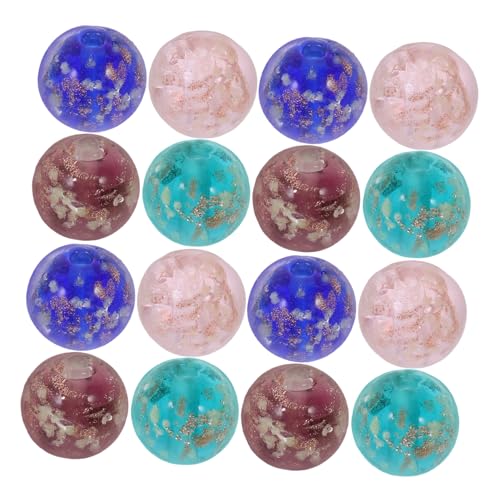LOLIPPYY 20 Stück Luminous Glasperlen Runde Leuchtende DIY Schmuckperlen für Armbänder Halsketten Handgefertigte Nachtleuchtende Glasperlen in Blau Grün von LOLIPPYY