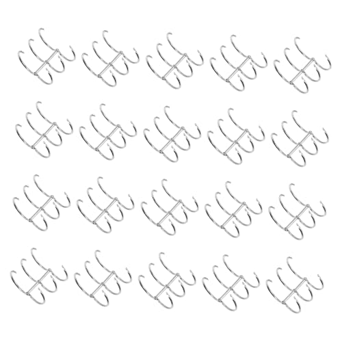 LOLIPPYY 20 Stück Metall Binder Ringe für Lose Ringbuch Zubehör Robustes Nickel Finish für Büro Schule und DIY Notizbücher von LOLIPPYY
