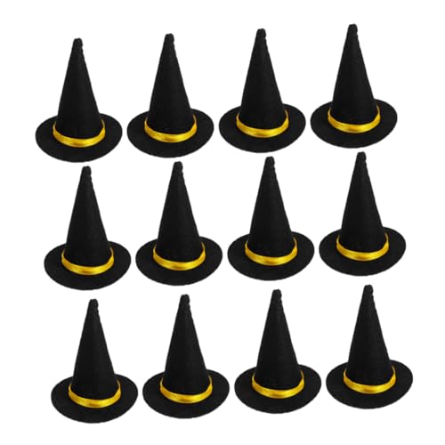 LOLIPPYY 20 Stück Mini Hexenhüte aus Filz Halloween Flaschenaufsätze Schwarze Mini Partyhüte für Weinflaschen Vielseitige Halloween Tischdekoration Leicht Tragbar Festliche Atmosphäre LOLIPPYY 20 Stück Mini Hexenhüte aus Filz Halloween Flaschenaufsätze Schwarze Mini Partyhüte für Weinflaschen Vielseitige Halloween Tischdekoration Leicht Tragbar Festliche Atmosphäre von LOLIPPYY