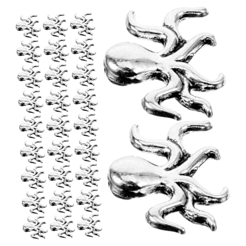 LOLIPPYY 20 Stück Octopus Charms Metall Schmuckanhänger für DIY und Armbänder Zubehör für Schmuckherstellung Handgemachte und Bastelprojekte von LOLIPPYY