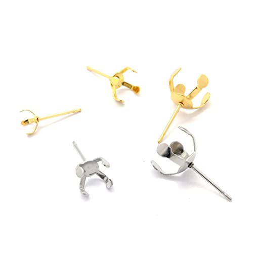 LOLIPPYY 20 Stück Ohrstecker Rohlinge Kleine Krallenfassung Ohrring Zubehör für DIY Perlenohrringe Leicht Geeignet für Schmuckherstellung und Bastelarbeiten LOLIPPYY 20 Stück Ohrstecker Rohlinge Kleine Krallenfassung Ohrring Zubehör für DIY Perlenohrringe Leicht Geeignet für Schmuckherstellung und Bastelarbeiten von LOLIPPYY