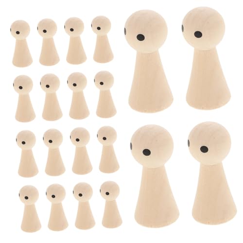 LOLIPPYY 20 Stück Teiliges Blanko Holzfiguren zum Bemalen Natürliche DIY Peg Dolls aus Glattem Holz Kindgerechte Kreative Holzpuppen für Malprojekte und Dekoration LOLIPPYY 20 Stück Teiliges Blanko Holzfiguren zum Bemalen Natürliche DIY Peg Dolls aus Glattem Holz Kindgerechte Kreative Holzpuppen für Malprojekte und Dekoration von LOLIPPYY