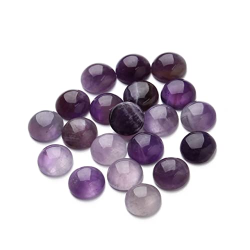 LOLIPPYY 20 Stück Teiliges Cabochons Amethyst Lila Schmucksteine Halbkreis Flachboden für DIY Schmuckherstellung Uhr Dekorationen LOLIPPYY 20 Stück Teiliges Cabochons Amethyst Lila Schmucksteine Halbkreis Flachboden für DIY Schmuckherstellung Uhr Dekorationen von LOLIPPYY