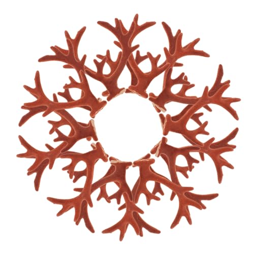 LOLIPPYY 20 Stück Teiliges DIY Hirschgeweih Haaraccessoires Beflockte Kuschelige Geweih in Kaffee Farbverlauf Geeignet für Haarreifen und Haarschmuck für Weihnachts und Cosplay LOLIPPYY 20 Stück Teiliges DIY Hirschgeweih Haaraccessoires Beflockte Kuschelige Geweih in Kaffee Farbverlauf Geeignet für Haarreifen und Haarschmuck für Weihnachts und Cosplay von LOLIPPYY