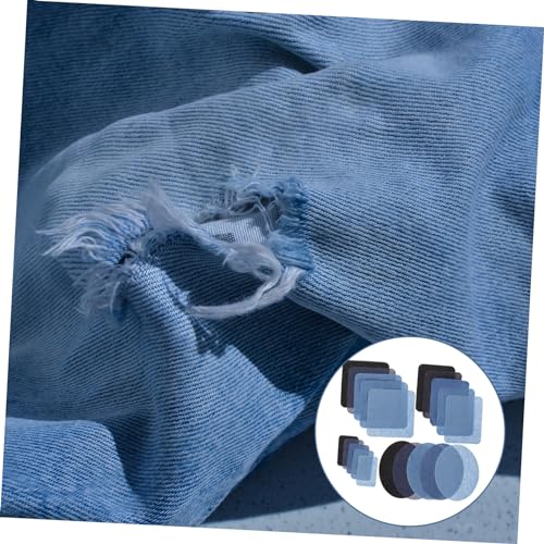 LOLIPPYY 20 Stück Teiliges Denim Bügelflicken Selbstklebende Jeans Patches Farben zum Aufbügeln und Nähen Vielseitig für Jeans Hemden Röcke Einfaches Reparieren und DIY Modegestaltung von LOLIPPYY