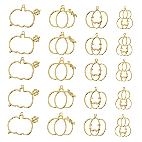 LOLIPPYY 20 Stück Teiliges Halloween Schmuck DIY mit Uv Harz Rahmen Rostfreiem Metall Verschiedene Kürbis Anhänger Geruchsneutral Kratzfest und Langlebig für Kreative Bastelprojekte LOLIPPYY 20 Stück Teiliges Halloween Schmuck DIY mit Uv Harz Rahmen Rostfreiem Metall Verschiedene Kürbis Anhänger Geruchsneutral Kratzfest und Langlebig für Kreative Bastelprojekte von LOLIPPYY