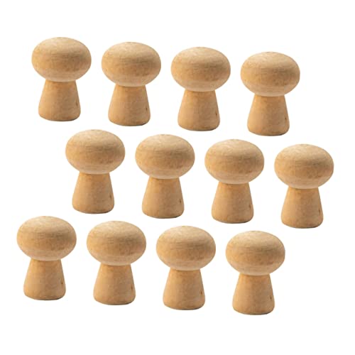 LOLIPPYY 20 Stück Teiliges Holz Mushroom Köpfe Bunte Puzzle Dekorationen für Bastelprojekte und Kreative Holzarbeiten LOLIPPYY 20 Stück Teiliges Holz Mushroom Köpfe Bunte Puzzle Dekorationen für Bastelprojekte und Kreative Holzarbeiten von LOLIPPYY