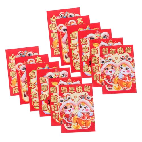 LOLIPPYY 20 Stück Teiliges Jahr Des Pferdes Rote Umschläge aus Papier Cartoon Design Stabile Verarbeitung Glatte Textur Chinesische Frühlingsfest Taschen für Lunar Year Festlichkeiten LOLIPPYY 20 Stück Teiliges Jahr Des Pferdes Rote Umschläge aus Papier Cartoon Design Stabile Verarbeitung Glatte Textur Chinesische Frühlingsfest Taschen für Lunar Year Festlichkeiten von LOLIPPYY