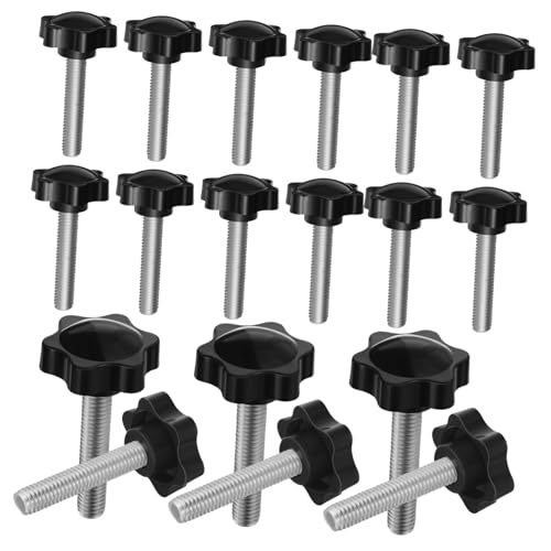 LOLIPPYY 20 Stück Teiliges Klemmknopf Sterngriff Ergonomischer Kunststoffkopf Rändelbar Daumenschraube für Sicheres Spannen und Schnellen Werkzeugmaschinen einsatz LOLIPPYY 20 Stück Teiliges Klemmknopf Sterngriff Ergonomischer Kunststoffkopf Rändelbar Daumenschraube für Sicheres Spannen und Schnellen Werkzeugmaschinen einsatz von LOLIPPYY