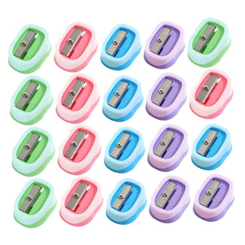 LOLIPPYY 20 Stück Teiliges Mini Bleistiftspitzer Handlicher Einzelspitzer für Effizientes Anspitzen Tragbar Farbenfroh Blau Rosa Pink Grün für Schule und Zuhause LOLIPPYY 20 Stück Teiliges Mini Bleistiftspitzer Handlicher Einzelspitzer für Effizientes Anspitzen Tragbar Farbenfroh Blau Rosa Pink Grün für Schule und Zuhause von LOLIPPYY