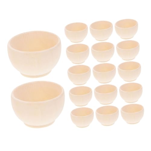 LOLIPPYY 20 Stück Teiliges Mini Holzschalen zum Basteln Naturbelassene Blanko schalen für DIY Dekoration Handbemalbare Holzschüsseln für Kreative Kunstprojekte und Geschenkideen LOLIPPYY 20 Stück Teiliges Mini Holzschalen zum Basteln Naturbelassene Blanko schalen für DIY Dekoration Handbemalbare Holzschüsseln für Kreative Kunstprojekte und Geschenkideen von LOLIPPYY