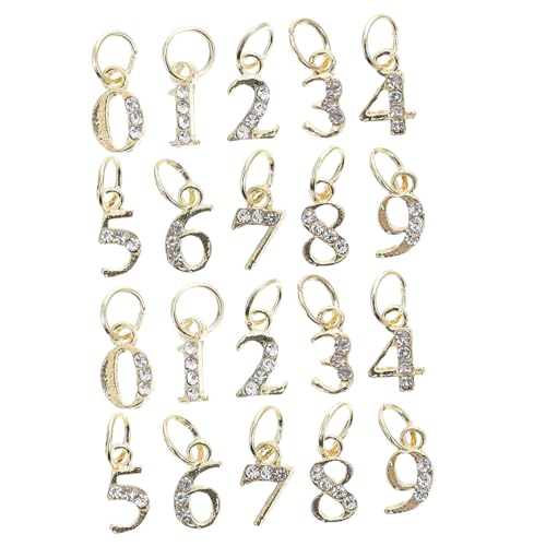 LOLIPPYY 20 Stück Teiliges Nagelcharms Metall mit Strass Abnehmbare Dekorative Nail Art Anhänger Gemischte Goldfarbene Zahlen für Nageldesigns Langlebig und Modisch LOLIPPYY 20 Stück Teiliges Nagelcharms Metall mit Strass Abnehmbare Dekorative Nail Art Anhänger Gemischte Goldfarbene Zahlen für Nageldesigns Langlebig und Modisch von LOLIPPYY