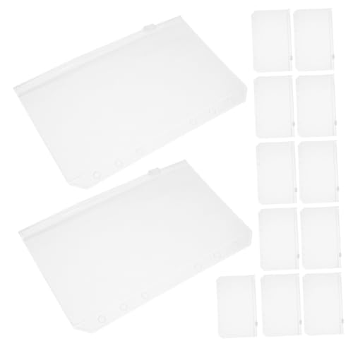 LOLIPPYY 20 Stück Teiliges Notebook Pouch mit Reißverschluss Transparente Lose Budget-taschen Wasserdichte Dokumentenhüllen für Reise Arbeit und Effiziente Organisation von Quittungen und von LOLIPPYY