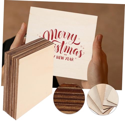 LOLIPPYY 20 Stück Teiliges Quadratische Holzscheiben zum Bemalen Unvollendete DIY Holzplättchen für Basteln Graffiti und Handwerksdekoration Langlebige Leicht Bemalbare Holzrohlinge für LOLIPPYY 20 Stück Teiliges Quadratische Holzscheiben zum Bemalen Unvollendete DIY Holzplättchen für Basteln Graffiti und Handwerksdekoration Langlebige Leicht Bemalbare Holzrohlinge für von LOLIPPYY