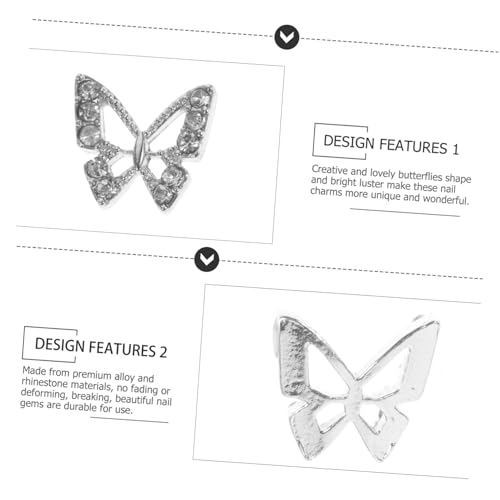 LOLIPPYY 20 Stück Teiliges Schmetterling Nagelanhänger Funkelnde Nail Art Charms mit Kompakt und Einfach Anzuwenden Geeignet für Natürliche und Künstliche Nägel für Partys Hochzeiten und LOLIPPYY 20 Stück Teiliges Schmetterling Nagelanhänger Funkelnde Nail Art Charms mit Kompakt und Einfach Anzuwenden Geeignet für Natürliche und Künstliche Nägel für Partys Hochzeiten und von LOLIPPYY