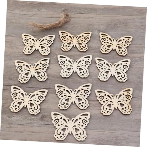 LOLIPPYY 20 Stück Teiliges Schmetterling holzscheiben Bemalen Glatte Oberfläche Kinderfreundliche DIY Graffiti holzfiguren für Kreative Bastelprojekte Leicht und Naturbelassen von LOLIPPYY