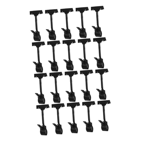 LOLIPPYY 20 Stück Teiliges Verstellbare T-förmige Kunststoff-preisschildhalter Clips Drehbare Etikettenhalter für Supermärkte Ladentheken Stabile Langlebige und Sichere Preisschilder von LOLIPPYY