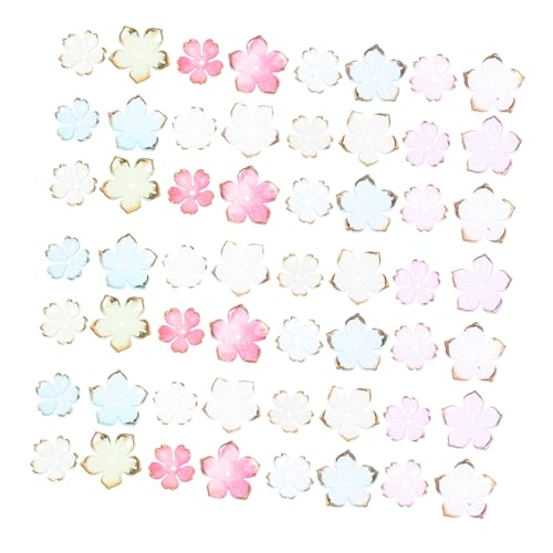 LOLIPPYY 200 Stück DIY Acryl Perlen mit Blütenkappen Bunte Petal Spacer Charms für Handgefertigten Schmuck Leichte Blumenartige Endkappen für Halsketten Armbänder und Haarschmuck LOLIPPYY 200 Stück DIY Acryl Perlen mit Blütenkappen Bunte Petal Spacer Charms für Handgefertigten Schmuck Leichte Blumenartige Endkappen für Halsketten Armbänder und Haarschmuck von LOLIPPYY