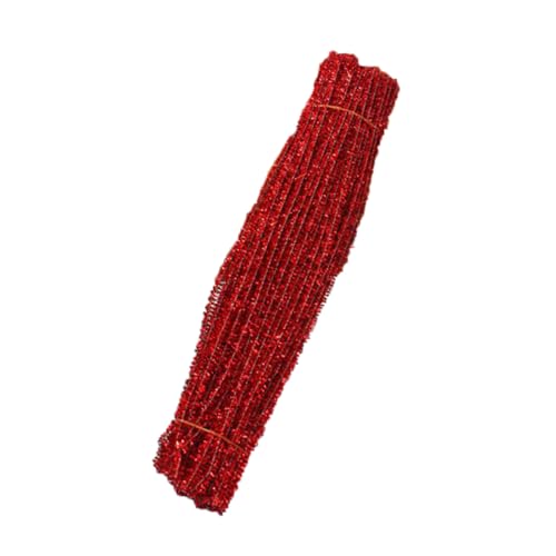LOLIPPYY 200 Stück DIY Glitzer Leuchtendem Rot Flexible Bastelmaterialien für Formbare Glitter Twisted Stems zur Kreativen Weihnachtsdeko und Geschenkverzierung LOLIPPYY 200 Stück DIY Glitzer Leuchtendem Rot Flexible Bastelmaterialien für Formbare Glitter Twisted Stems zur Kreativen Weihnachtsdeko und Geschenkverzierung von LOLIPPYY