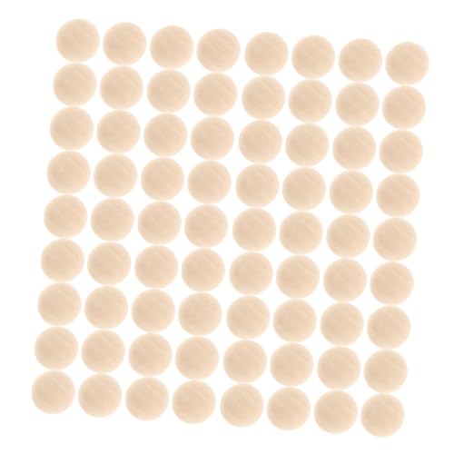 LOLIPPYY 200 Stück Halbrunde Holzkugeln Natürliche Halbe Holzperlen DIY Bastelmaterialien Glatte Oberfläche Langlebige Halbkugeln für Schmuck und Dekorationen von LOLIPPYY