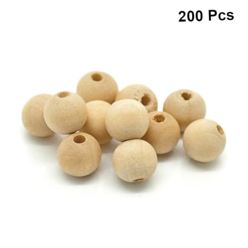 LOLIPPYY 200 Stück Holzperlen Rund Naturbelassen Holzperlen Spacer Bastelperlen für Schmuckherstellung DIY Makramee Basteln mit Glatter Oberfläche und Natürlicher Farbe LOLIPPYY 200 Stück Holzperlen Rund Naturbelassen Holzperlen Spacer Bastelperlen für Schmuckherstellung DIY Makramee Basteln mit Glatter Oberfläche und Natürlicher Farbe von LOLIPPYY