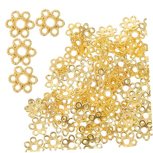 LOLIPPYY 200 Stück Perlenkappen aus Goldfarbenem Legierungs Filigrane Blütenform Hohl Rostfrei für Schmuckherstellung DIY Armbänder Halsketten Basteln LOLIPPYY 200 Stück Perlenkappen aus Goldfarbenem Legierungs Filigrane Blütenform Hohl Rostfrei für Schmuckherstellung DIY Armbänder Halsketten Basteln von LOLIPPYY