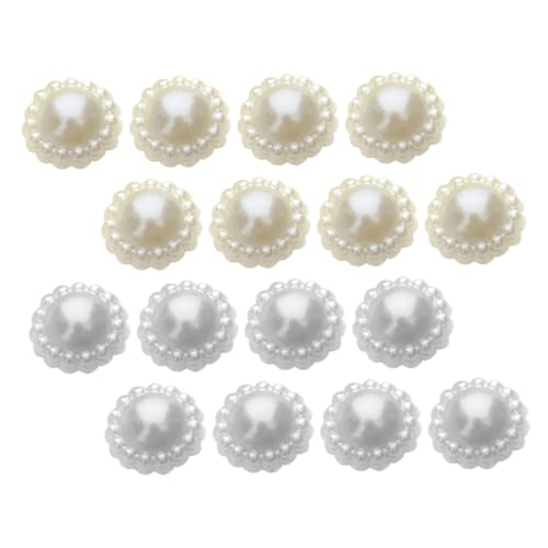 LOLIPPYY 200 Stück Teiliges DIY Perlen Schmuck Zubehör Simulierte Abs perlen Sonnenblume Charms in Cremeweiß und Weiß Langlebige Haarschmuck broschen für Kleidung Taschen und LOLIPPYY 200 Stück Teiliges DIY Perlen Schmuck Zubehör Simulierte Abs perlen Sonnenblume Charms in Cremeweiß und Weiß Langlebige Haarschmuck broschen für Kleidung Taschen und von LOLIPPYY